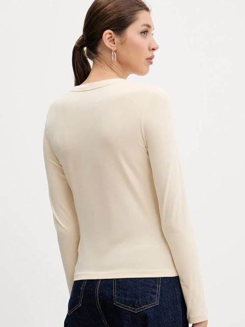 Guess Jeans longsleeve damski kolor beżowy W4YI22 J1314