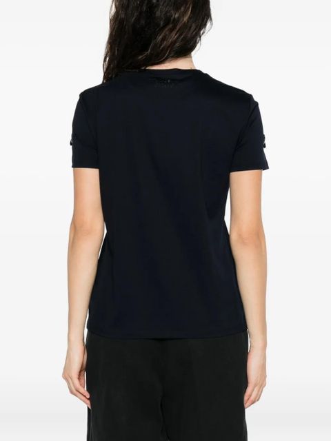Max Mara embellished short-sleeved T-shirt - Blue
