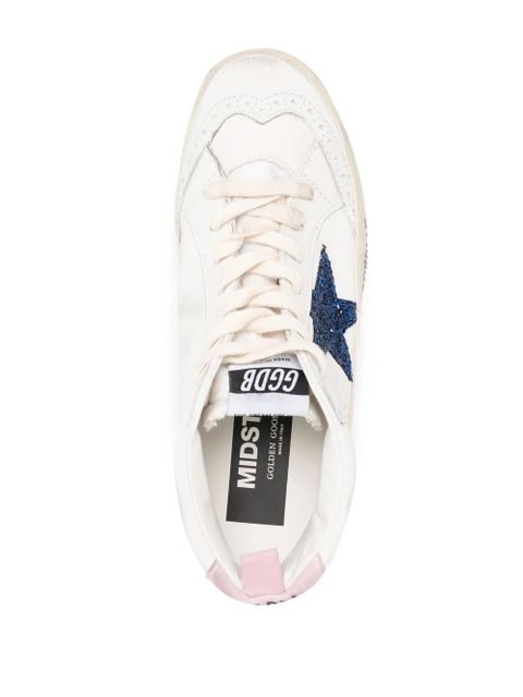 Golden Goose Mid Star lace-up sneakers - White