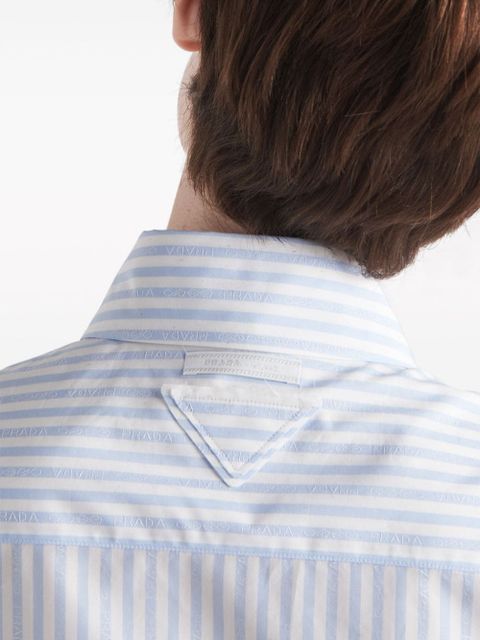 Prada jacquard poplin shirt - White