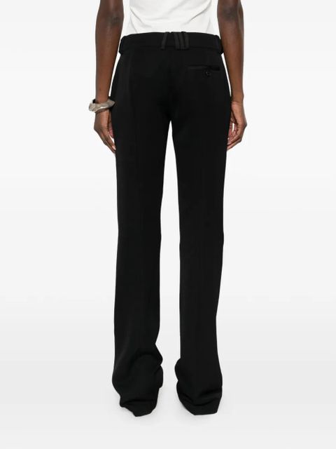 The Attico tie-waist trousers - Black