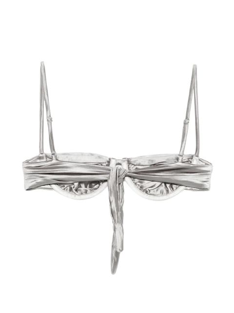 Isa Boulder ruched bikini top - Silver - zdjęcie produktu nr 2