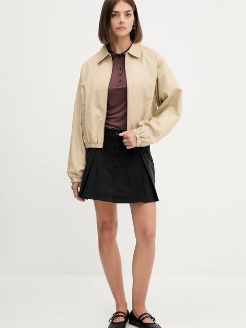 Guess Jeans kurtka bawełniana kolor beżowy przejściowa W5YL20 WGYN1 - zdjęcie produktu nr 2