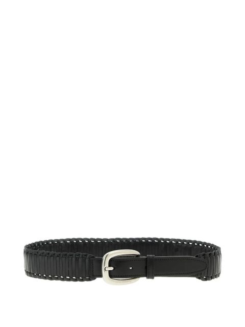 Golden Goose Houston braided leather belt - Black - zdjęcie produktu nr 1