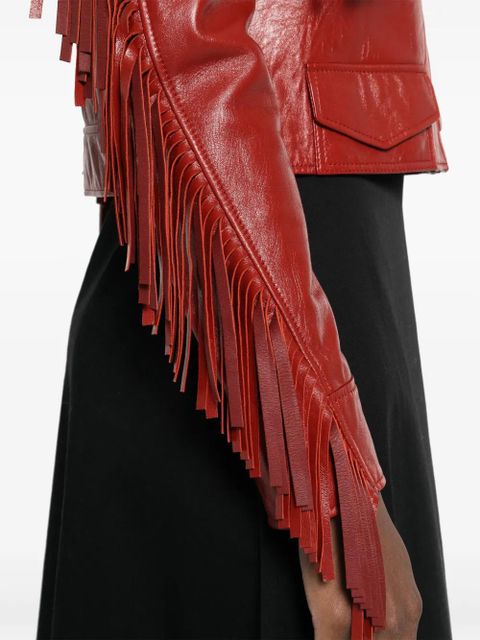 Chloé fringed jacket - Red