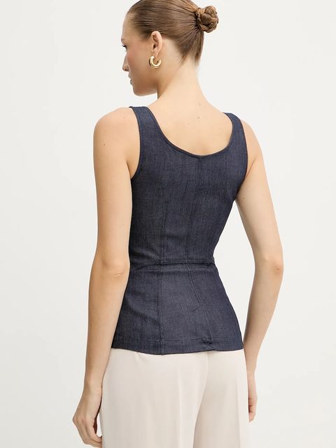 Marciano by Guess bluzka damska kolor granatowy gładka 5YPH35 7457A - zdjęcie produktu nr 2