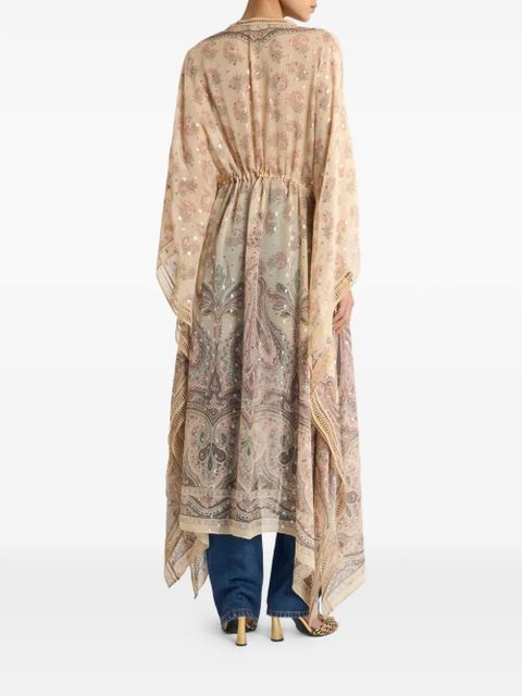 ETRO placed print kaftan - Neutrals