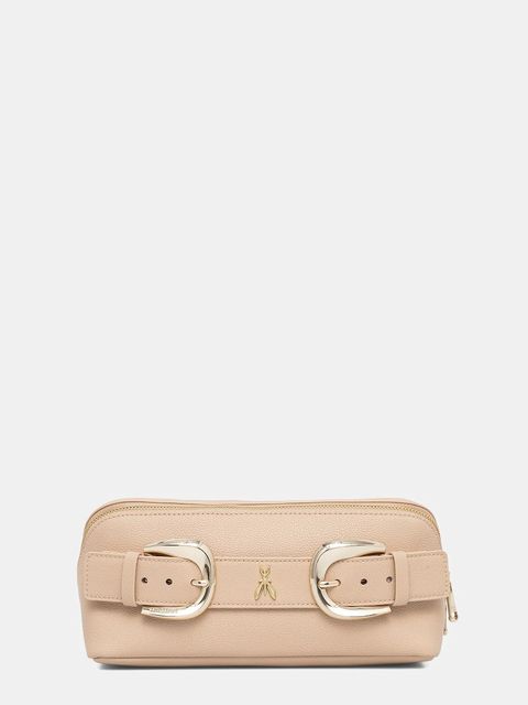 Patrizia Pepe kosmetyczka skórzana kolor beżowy 8Q0027 L001 - zdjęcie produktu nr 1