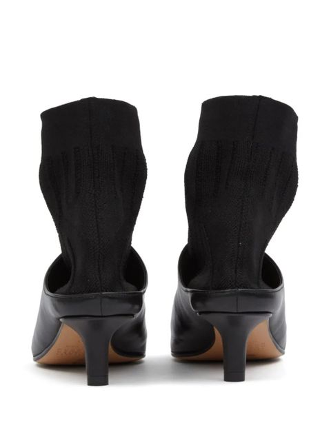 MM6 Maison Margiela pointes-yoe ankle boots - Black