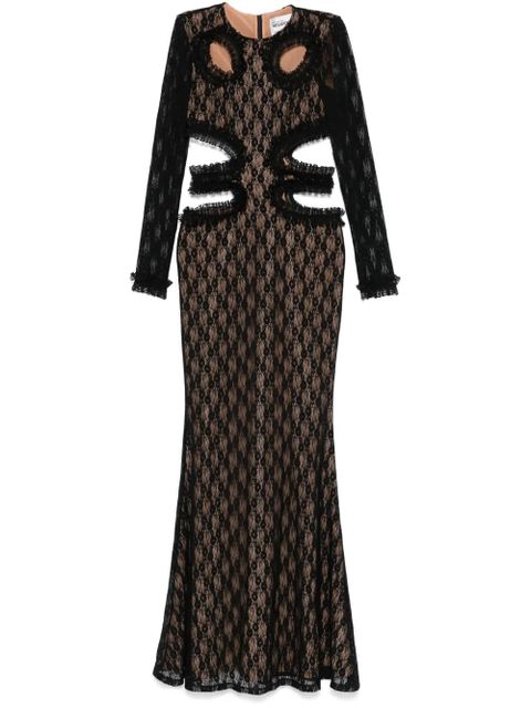 Self-Portrait x Christopher Kane lace cut-out maxi dress - Black - zdjęcie produktu nr 1