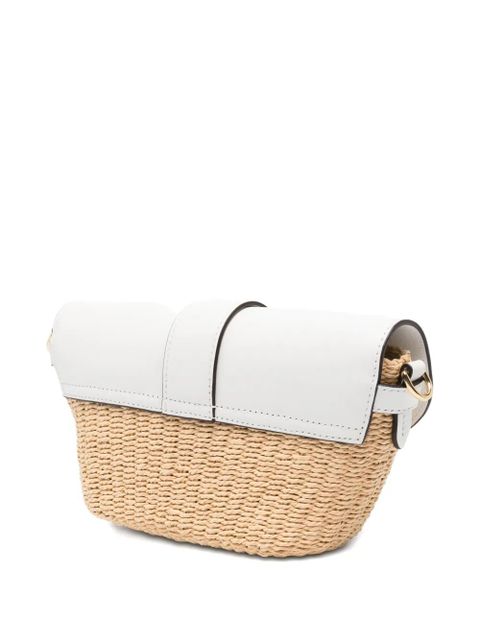 Lauren Ralph Lauren small Lynden logo-plaque shoulder bag - White