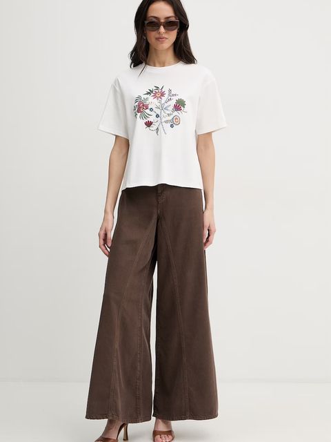 Weekend Max Mara t-shirt bawełniany SABATO - zdjęcie produktu nr 1