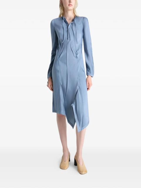 LEMAIRE pleated bias day dress - Blue - zdjęcie produktu nr 2