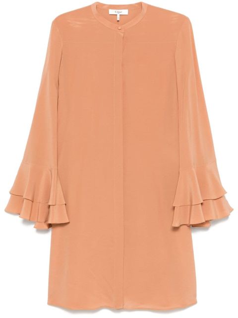 Chloé silk shirt dress - Orange - zdjęcie produktu nr 1