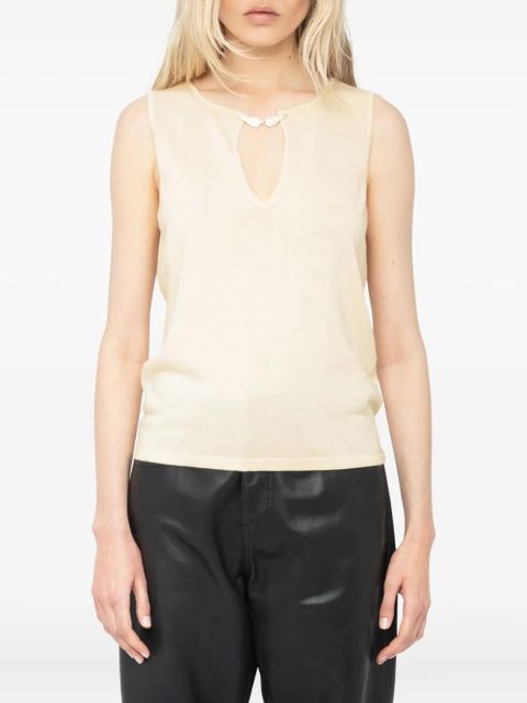 Zadig&Voltaire Sayani top - Neutrals - zdjęcie produktu nr 2