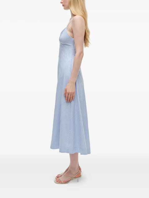 Simkhai Honor button-front midi dress - Blue