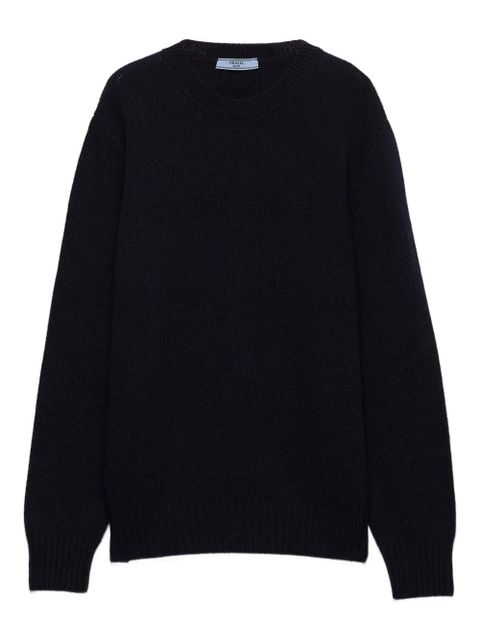 Prada ribbed crew-neck sweater - Blue - zdjęcie produktu nr 1