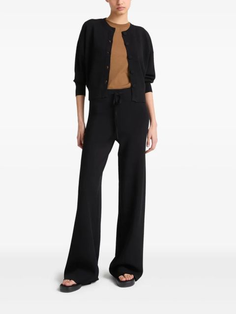 Yves Salomon knitted trousers - Black - zdjęcie produktu nr 2
