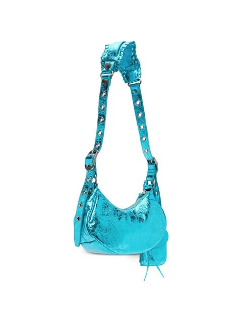Balenciaga Le Cagole XS metallized shoulder bag - Silver - zdjęcie produktu nr 2