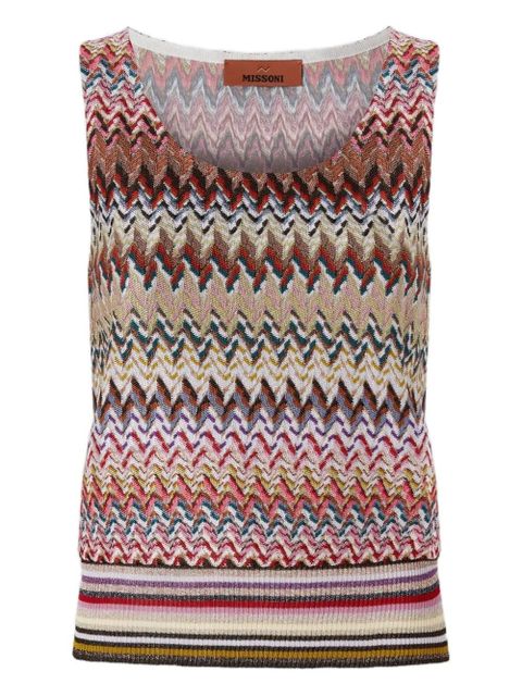 Missoni zigzag knit top - Red - zdjęcie produktu nr 1