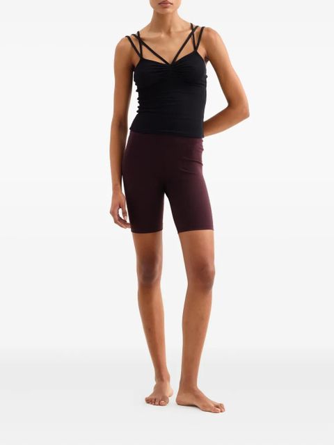 ERES Nadia cross-strap ribbed tank top - Black - zdjęcie produktu nr 2