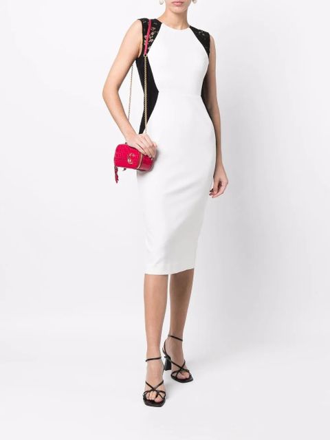 TWINSET lace-detail sleeveless midi dress - White - zdjęcie produktu nr 2