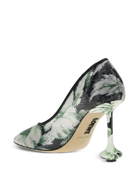 LOEWE 90mm Toy pumps - Green