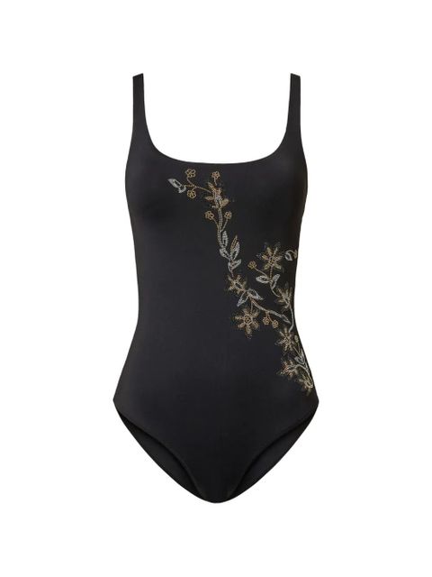 TWINSET floral-stud swimsuit - Black - zdjęcie produktu nr 1