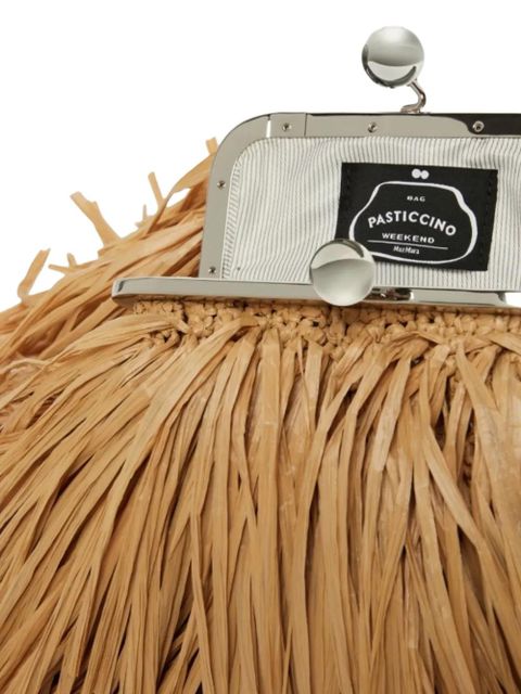 Weekend Max Mara Aquiete fringed shoulder bag - Neutrals