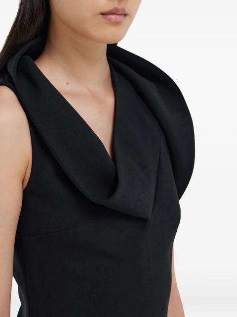 Ferragamo asymmetric mini dress - Black