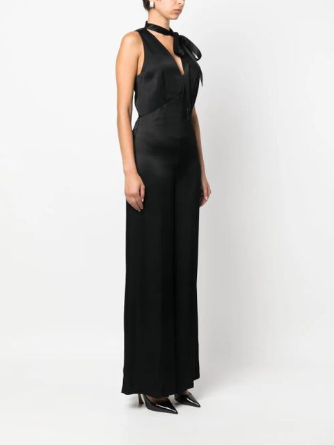 TWINSET V-neck sleeveless jumpsuit - Black