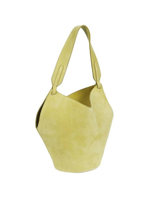 KHAITE Lotus leather tote bag - Yellow