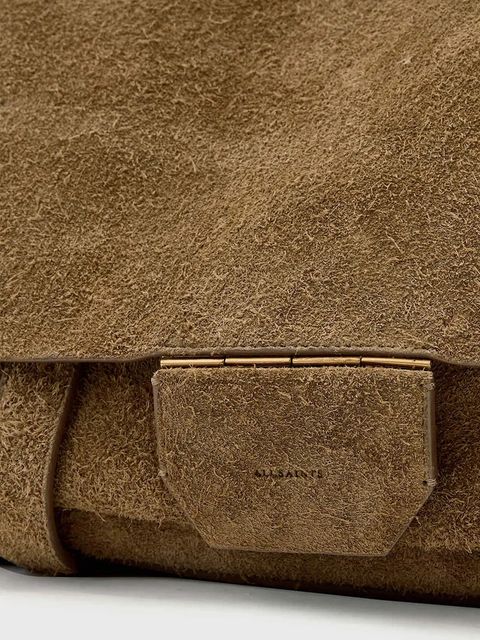 AllSaints torebka nubukowa URSA