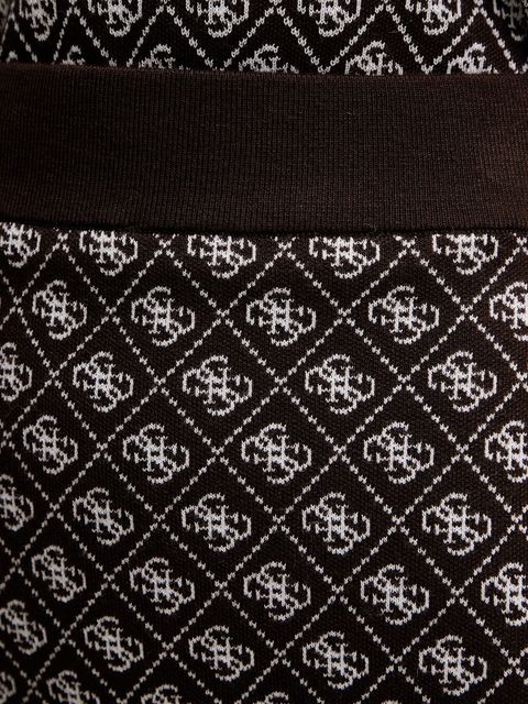 Guess spódnica z domieszką wełny AUBREY kolor brązowy mini ołówkowa W5BD81 Z3JD2