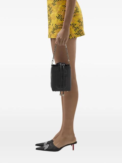 GCDS logo-embossed shoulder bag - Black - zdjęcie produktu nr 2