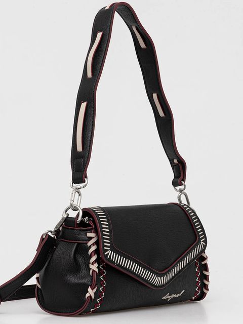Desigual torebka MANHATTAN PESPUNTES Z kolor czarny 25WAXPBE