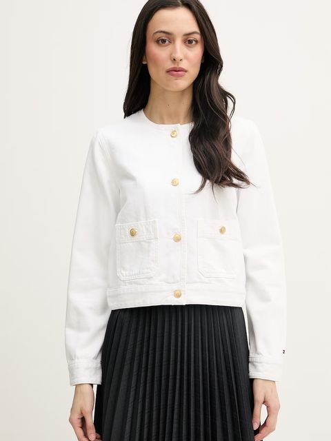 Tommy Hilfiger kurtka jeansowa damska bawełniana - zdjęcie produktu nr 1