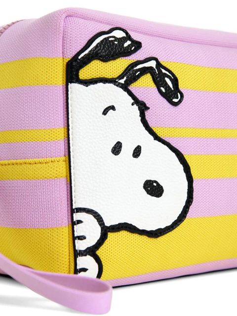 Essentiel Antwerp Peanuts™ motif striped clutch bag - Pink