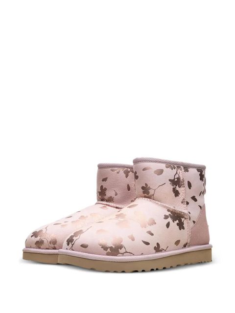 UGG floral foil mini boots - Pink