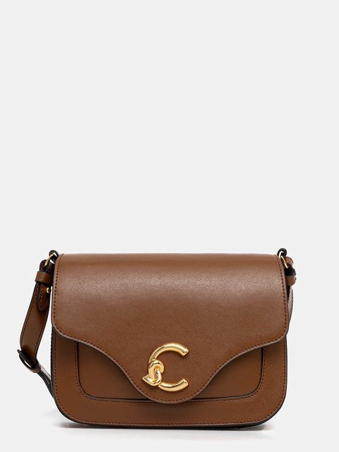 Coccinelle torebka skórzana kolor brązowy E1 SSK 15 01 01 - zdjęcie produktu nr 1