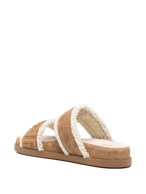 FENDI suede sandals - Neutrals