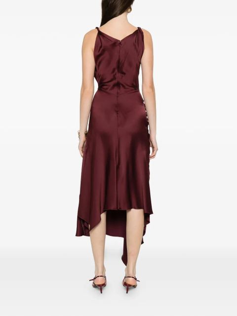 Victoria Beckham draped asymmetric dress - Red
