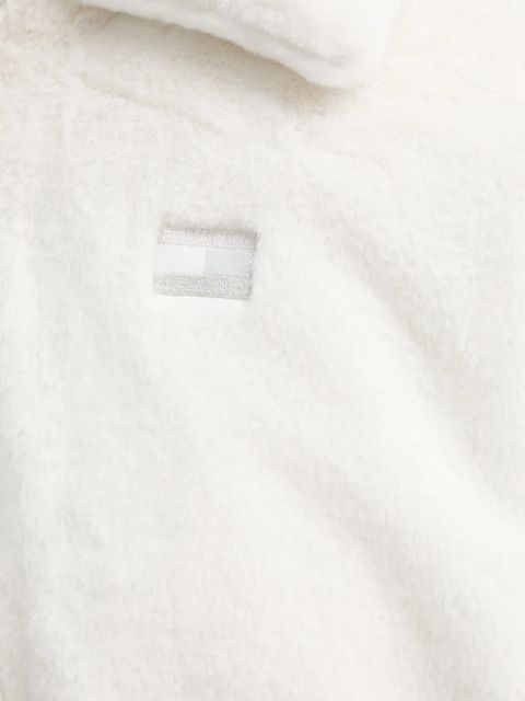 Tommy Jeans kurtka kolor beżowy przejściowa oversize DW0DW21669