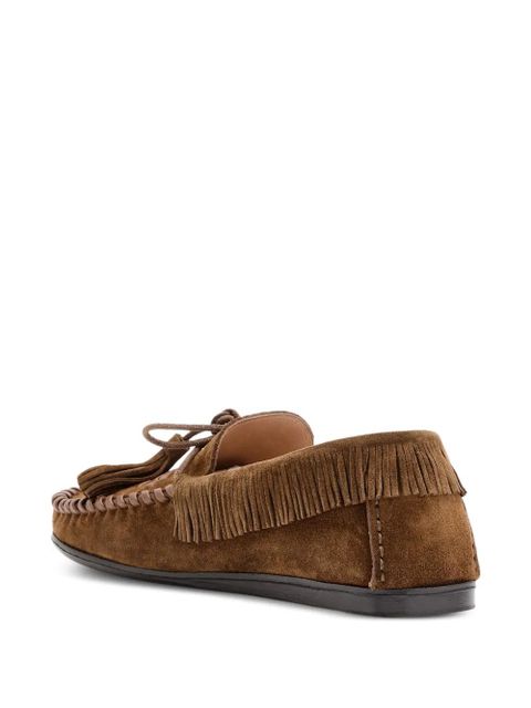 MARANT ÉTOILE Fitza fringed loafers - Brown