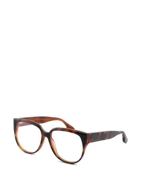 Victoria Beckham geometric full-rim glasses - Brown - zdjęcie produktu nr 2