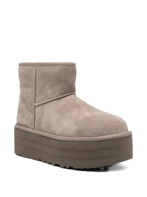 UGG 50mm Classic Mini Platform logo-patch boots - Neutrals - zdjęcie produktu nr 2