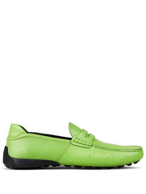 Tod's Automobili Lamborghini slip-on leather driving shoes - Green - zdjęcie produktu nr 1