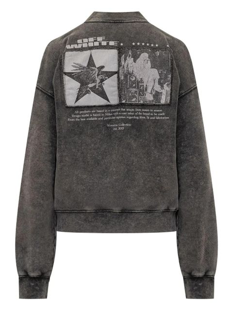Off-White star crew sweatshirt - Black