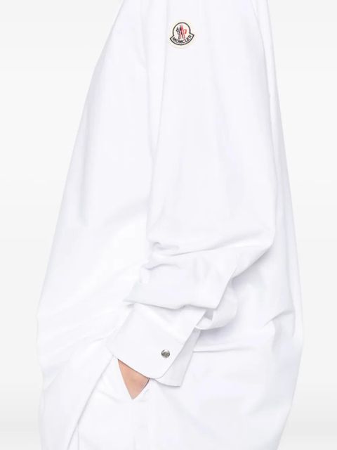 Moncler oxford cotton shirt - Neutrals