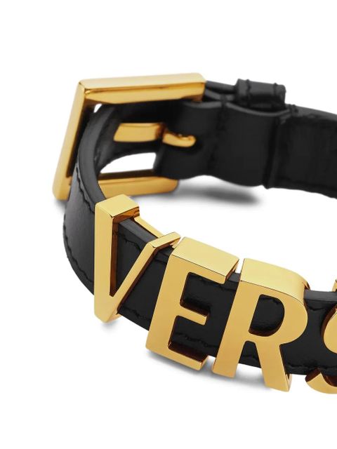 Versace logo-lettering bracelet - Gold - zdjęcie produktu nr 2